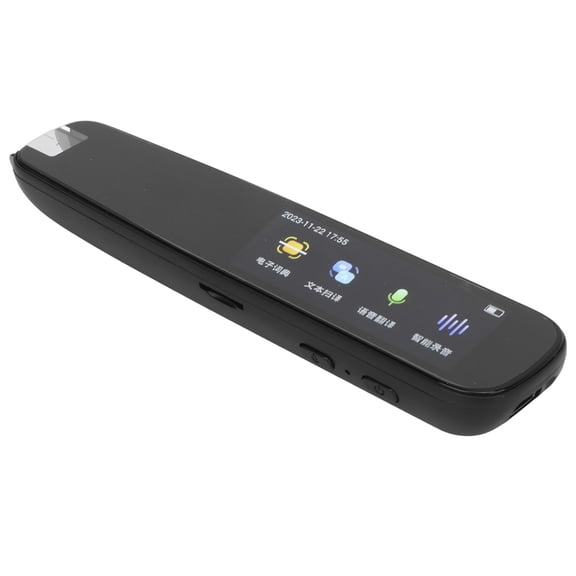 A3 Smart Scanner Pen, Touch Screen Language Translator Electronic Dictionary for English Learning, Black