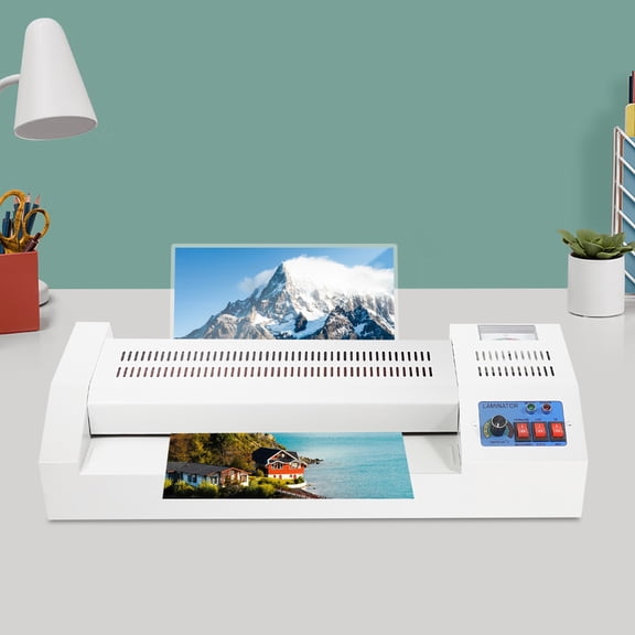 A3 Thermal Laminator Machine, 600W 12.6 Inch Hot and Cold Laminating Machine with 4-Roller System, Adjustable Temperature 176356F, Forward/Reverse Control for Office, School, Home, Photos