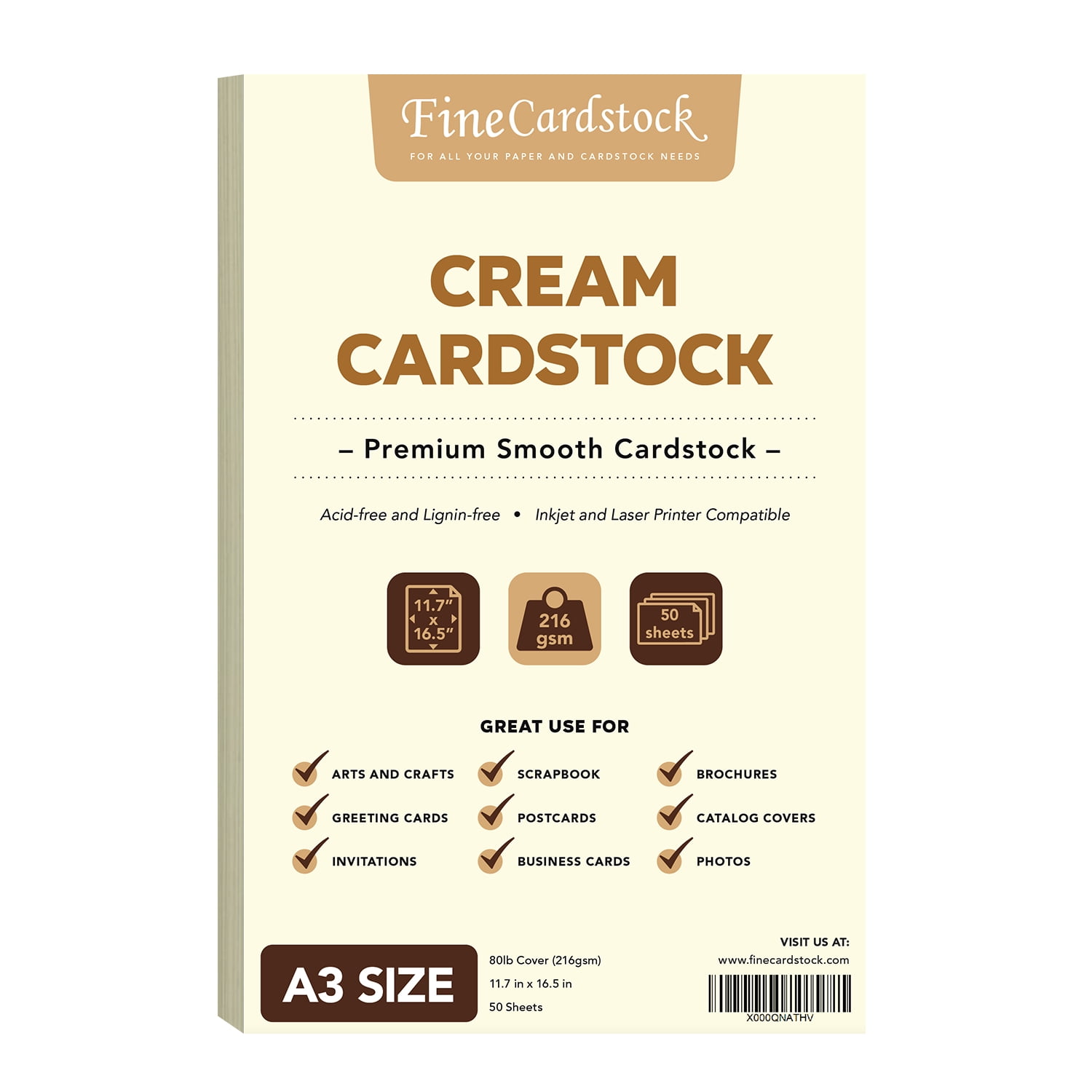 A3 cheap cream paper