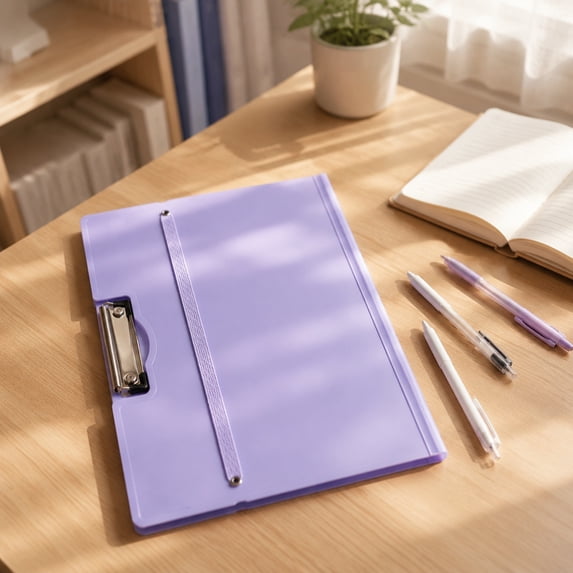 A3 Thickened Clipboard Folder with Elastic Band Strap, Large Capacity Hard Cover Document Organizer, Waterproof Test Paper Drawing Storage Clip File Folder for Teacher Office Business Travel