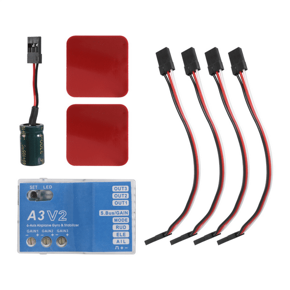 A3 V2 flight controller stabilizer 4 modes for RC airplane Airplane Metal gift accessory lovers