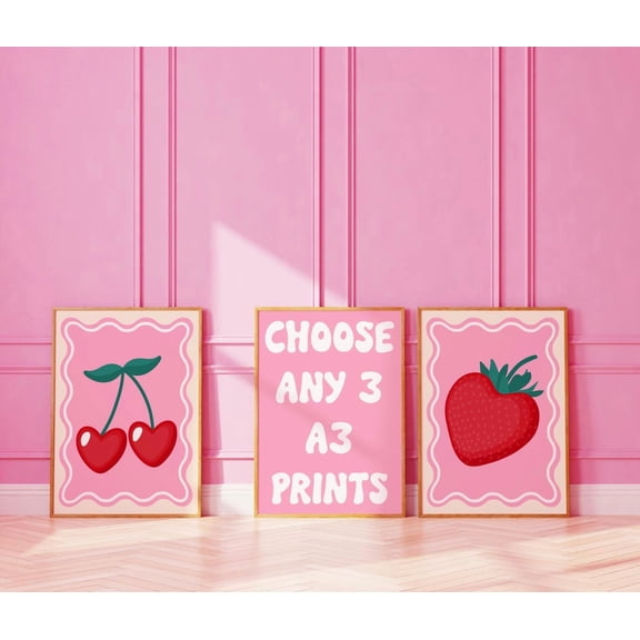 A3 Wall Art Prints Mix And Match Bundle Choose Your Own, Poster Only