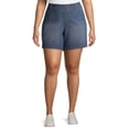 thumbnail image 1 of A3 Women's Plus Size Elastic Waistband 7 Inch Pull On Shorts, 1 of 6
