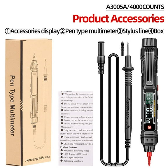 A3005A Professional Digital Multimeter Pen Ac/Dc Voltage Meter