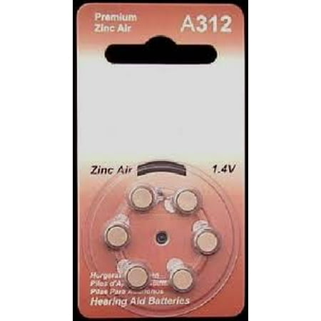 A312 Zinc Air Hearing Aid Batteries - 20 Wheels - 6 Batteries Per Wheel + FREE SHIPPING!