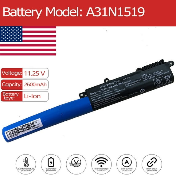 A31N1519 Laptop Battery for Asus X540SA-XX048T X540LA-XX021T R540LA-XX093T R540LA-XX106T F540LA-DM582T F540SA-XX073T R540LA-DM099R X540SA-XX041D A540SA-XX117T F540SA-XX103T F540SA-XX087T X540LA-XX003T