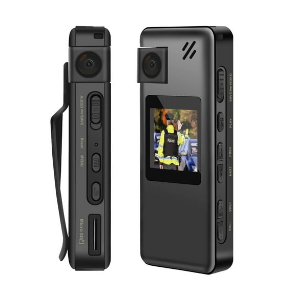 A32 Mini Body Camera 180° Rotating Lens Motion Detection Camcorder HD 1080P OTG Video Recording for Riding Office ,Ultra-HD Quality