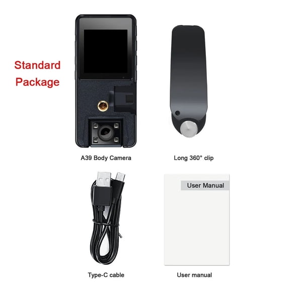 A39 Full 1080P HD Mini Camera 3000mAh Camcorder Body Mount Cam Small 180° Rotating Bike Camera Sports DV Car DVR Webcam ,Ultra HD