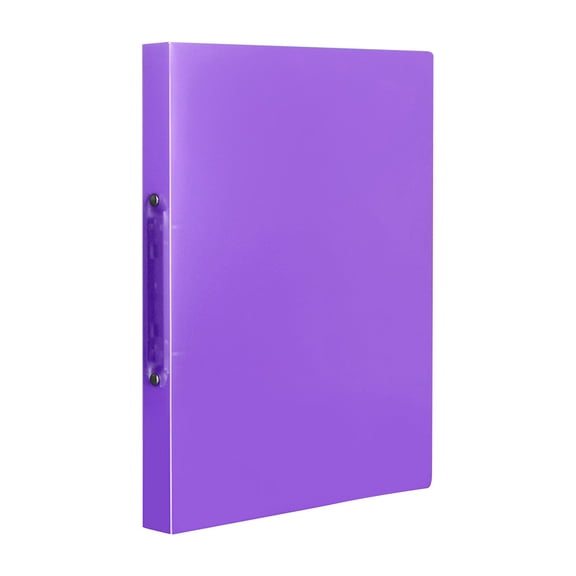 A4 2-Hole Pp Punch Folder, Transparent O-Type Ring Binder Document File Folder for School, Office, Lightweight