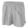thumbnail image 1 of A4 4" Basic Running Short For Men in Silver | N5344, 1 of 2