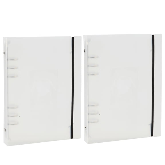 A4 4 Ring Binder Cover Clean Transparent Soft PVC for Refillable Notebook Shell with Matte surface for Stamp