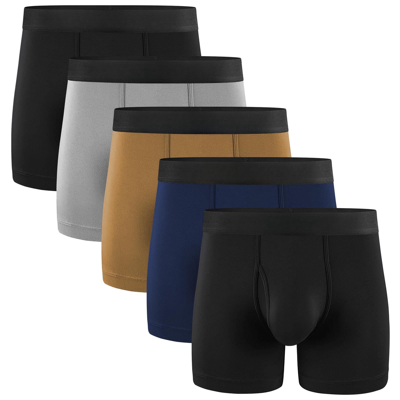 A4: 5 Pack Cotton Boxer Briefs, Small, Men's Underwear - Walmart.com