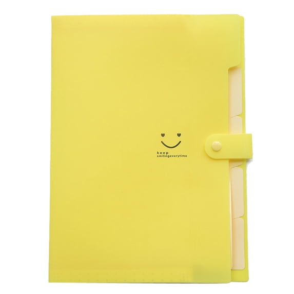 A4 5-Pocket Expanding File Folder Document Organizer, Featuring 5 Expandable Pockets For Large Storage Capacity And Quick-Access Sections, Made Of Pp Material With