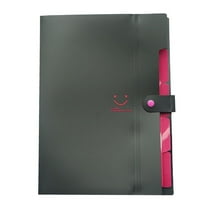 A4 5-Pocket Expanding File Folder Organizer with Button Closure for Documents and Office Supplies