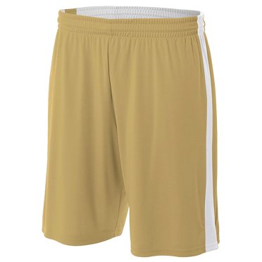 A4 Men's 100% Polyester 9" Moisture Management Shorts With Side Pockets N5338