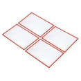 thumbnail image 1 of A4 8.3x11.7 Inch Magnetic Sign Holder, Display Frame for Office, Red 4 Pack, 1 of 6