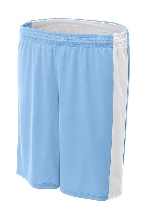 8" Reversible Moisture Management Short For Women in Lt Blue/White | NW5284