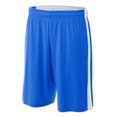 thumbnail image 1 of A4 8" Reversible Moisture Management Short For Youth Male in Royal/White | NB5284, 1 of 3
