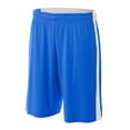thumbnail image 1 of A4 8" Reversible Moisture Management Short For Youth Male in Royal/White | NB5284, 1 of 3