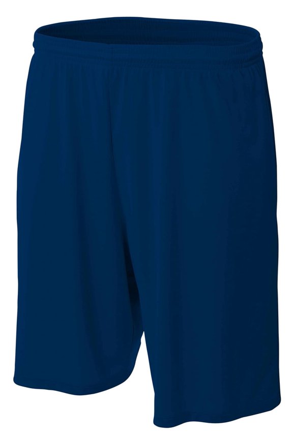9" Moisture Management Pocketed Short For Men in Navy | N5338