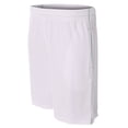 thumbnail image 1 of A4 9" Pocketed Short w/ Contrast Stitching For Men in White | N5340, 1 of 2