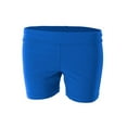 thumbnail image 1 of A4 A4 4" Volleyball Short Moisture Wicking to Keep Athletes Cool For Womens Color Royal Size M, 1 of 3