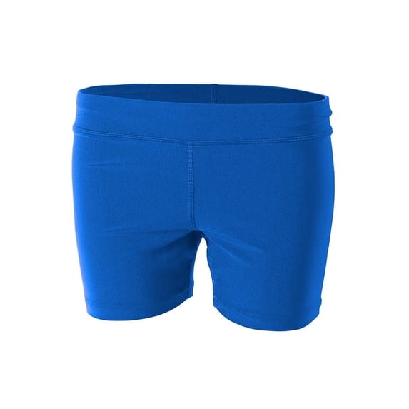 A4 A4 4" Volleyball Short Moisture Wicking to Keep Athletes Cool For Womens Color Royal Size M
