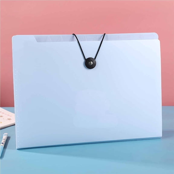 A4 Accordion File Folder, Expanding Document Organizer with 12 Pockets for Test Paper Storage, Portable Filing Solution for School and Office, Waterproof Plastic Student School Supplies Organizer