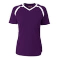 thumbnail image 1 of A4 Ace Short Sleeve Volleyball Jersey For Women in Purple/White | NW3019, 1 of 3