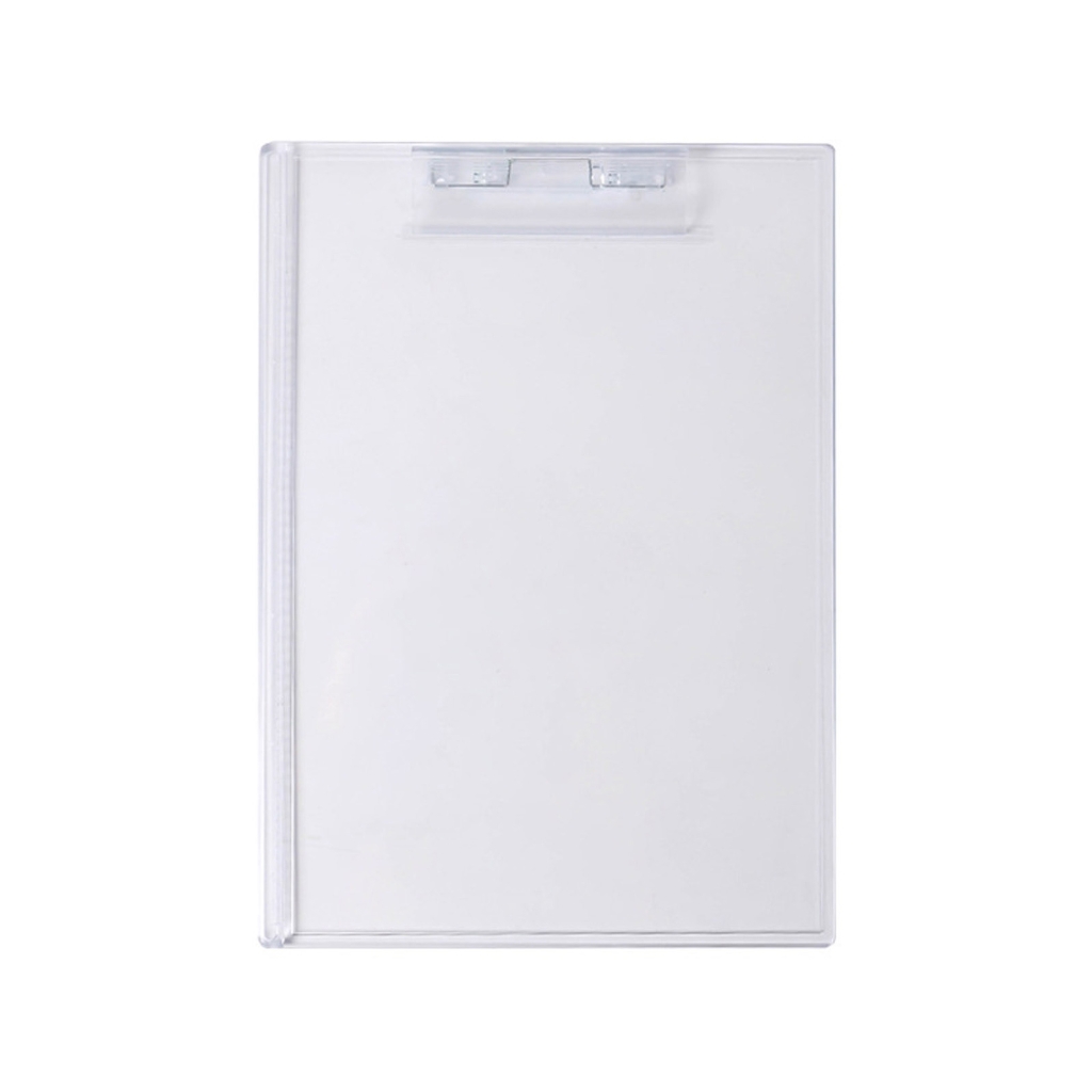 A4 Acrylic Clipboard, A4 A5 Clipboard Paper Holder Writing Board with Low Profile Clip and Ruler