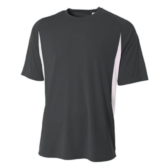 A4 Adult Short Sleeve Cooling Performance Color Block Tee N3181