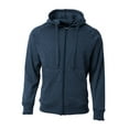 thumbnail image 1 of A4 Agility Long Sleeve Tech Fleece Hoodi For Men in Navy/Heather | N4001, 1 of 3
