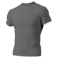 thumbnail image 1 of A4 Apparel N3130 Short Sleeve Compression Crew - Graphite - Medium, 1 of 2
