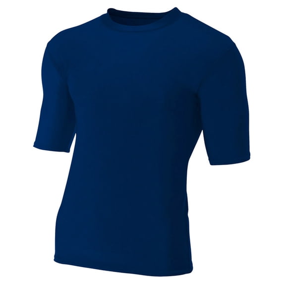 A4 Apparel N3283 Compression T-Shirt - Navy - X-Large