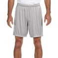 thumbnail image 1 of A4 Apparel N5244 Seven Inch Inseam Performance Short - Silver - Small, 1 of 2