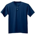 thumbnail image 1 of A4 Apparel NB3143 Youth 2-Button Henley - Navy - Small, 1 of 2