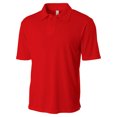 thumbnail image 1 of A4 Apparel NB3261 Boys Odor Resistant Polo Shirt - Scarlet Red - X-Large, 1 of 2