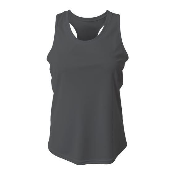 A4 NW1179 Womens Athletic Racerback Tank - Graphite - S