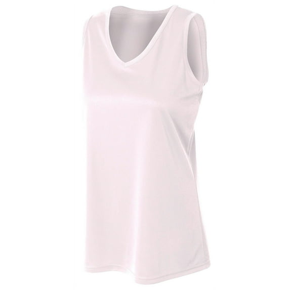 A4 Athletic Tank For Women in White | NW2360
