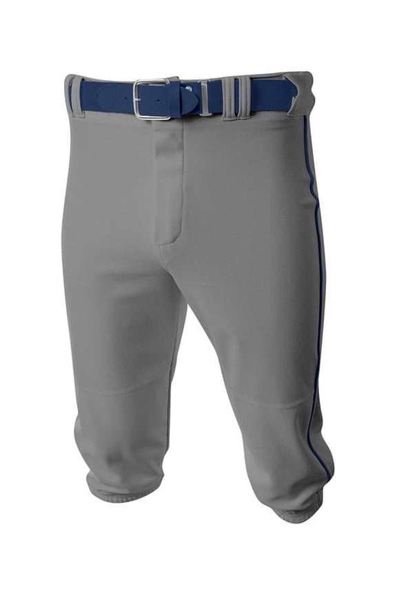 Baseball Knicker Pant For Men in Gray/Navy | N6003