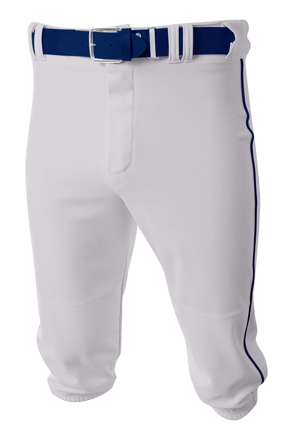 Boys Baseball Knicker Pant White/Navy Medium