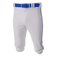 thumbnail image 1 of A4 Baseball Knicker Pant For Men in White/Royal | N6003, 1 of 5