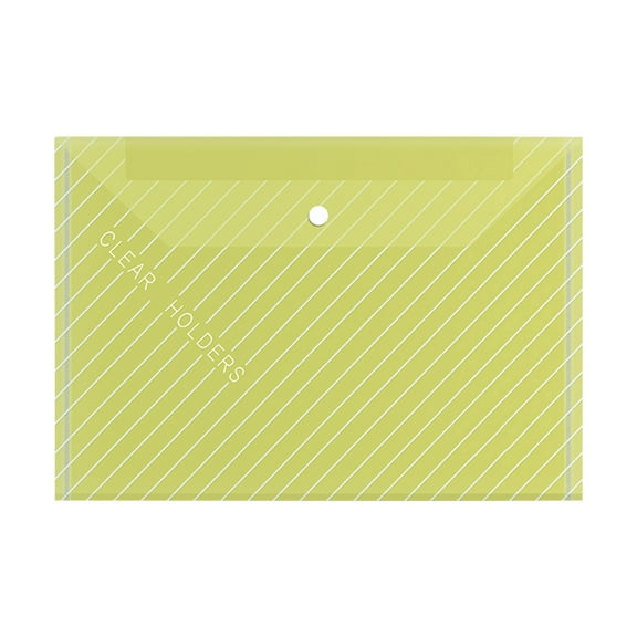 A4 Basics Sturdy Plastic File Folders,Plastic Envelopes, Letter A4 Size Poly File Envelopes Holds 200 Sheets for Home Work Office Organizer