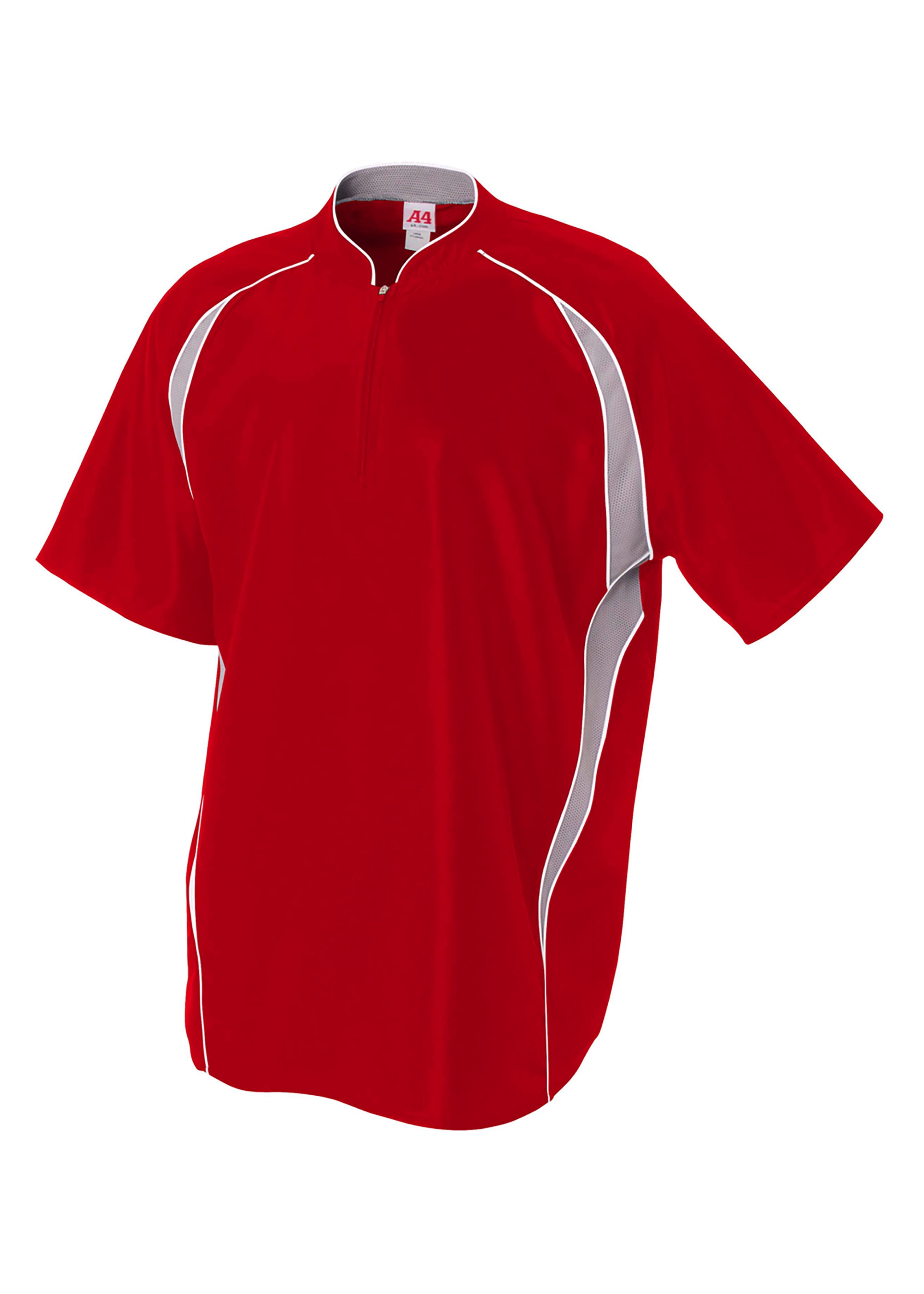 A4 Batting Jacket For Men in Scarlet | N4241 - Walmart Business Supplies