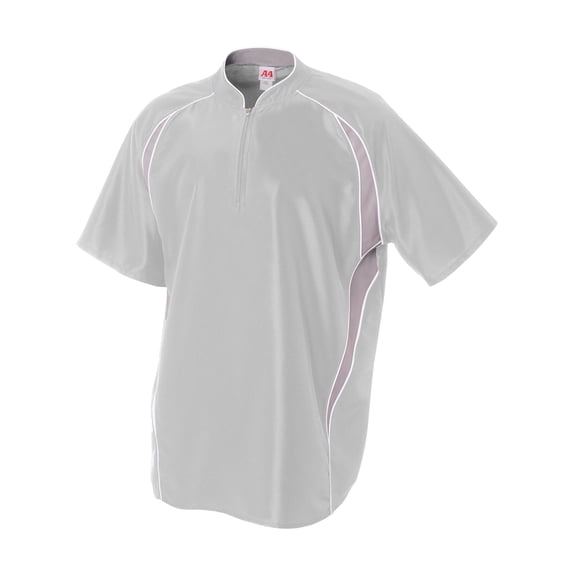 A4 Batting Jacket For Youth Male in Silver | NB4241
