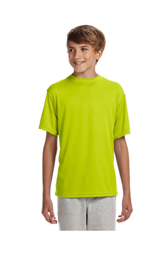 Big Boy's Cooling Performance Crew Neck Interlock T-Shirt, Style NB3142