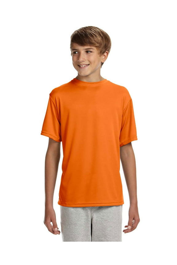 Big Boy's Cooling Performance Crew Neck Interlock T-Shirt, Style NB3142