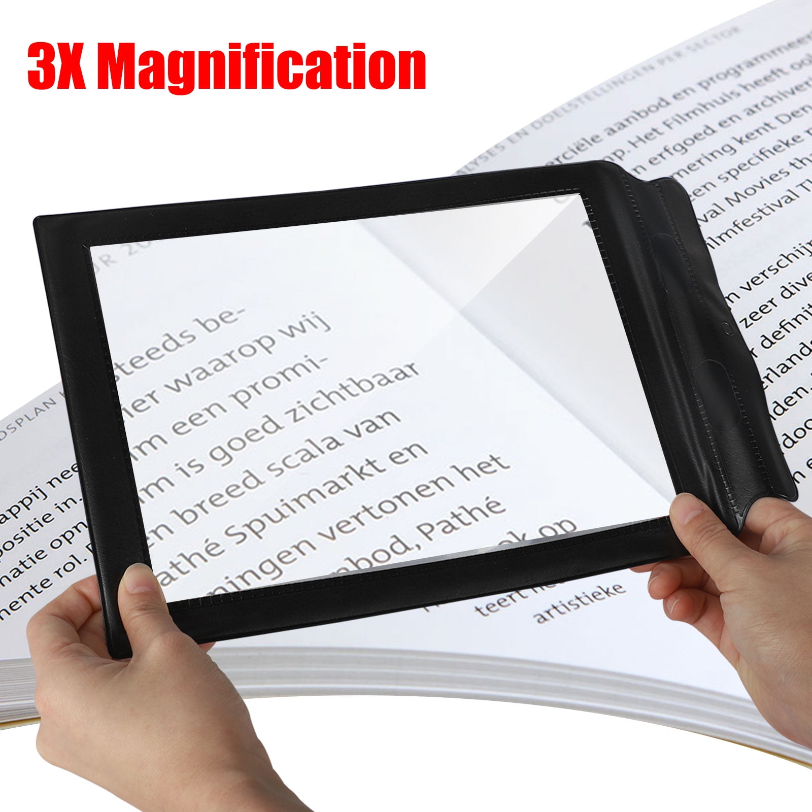 Lighted full best sale page reading magnifier