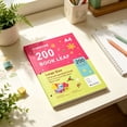 thumbnail image 1 of A4 Blank Notebook 200 Pages - 55gsm Unlined Thick Writing Journal for School & Office, Smooth Paper Sketchbook for Note Taking, Drawing & Daily Journal (Red & Green), 1 of 4