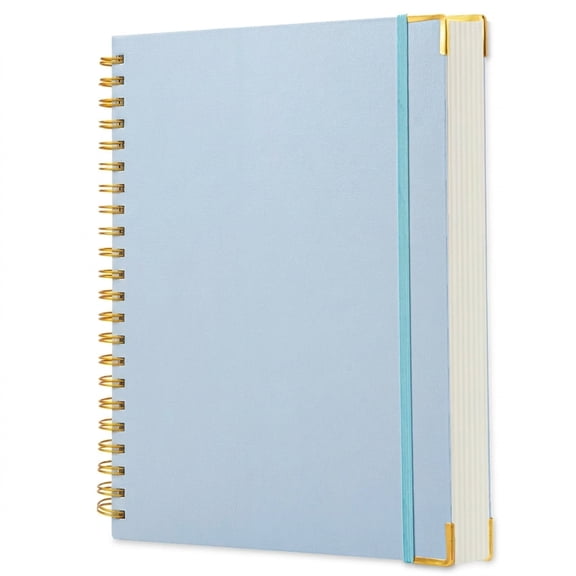 A4 Blue 8.5 x 11 In A4 Hardcover College Ruled Spiral Notebook 110 GSM 300 Pages